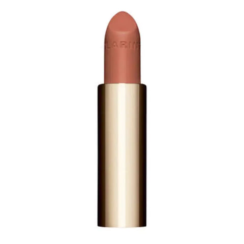 Clarins Joli Rouge Velvet La Recharge 783V Almond Nude lipstick in 3.5g with a smooth, velvety texture, displayed on a neutral background.