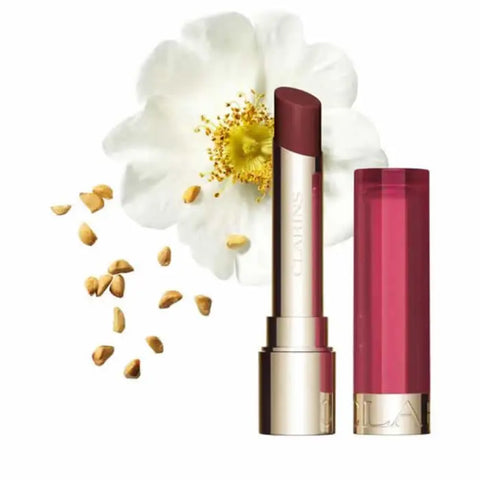 Clarins Lip Oil Balm 06 Fig in 2.9g container, featuring glossy lip balm with fig flavor from Jag Couture London New York