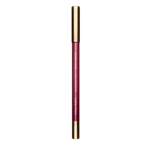 Clarins Lipliner Pencil in shade 07 Cherry, with a sleek black and red packaging, displayed on a white background.