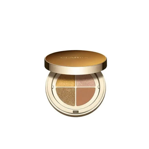 Clarins Ombre 4-Colour Eyeshadow Palette in Bronze Gradation with warm-toned shades and sleek packaging from Jag Couture London.