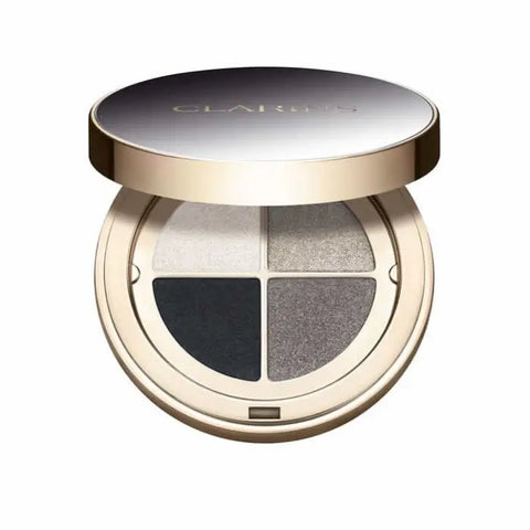 Clarins Ombre 4-Colour Eyeshadow Palette in Amber Gradation showing four warm-toned eyeshadows in compact case