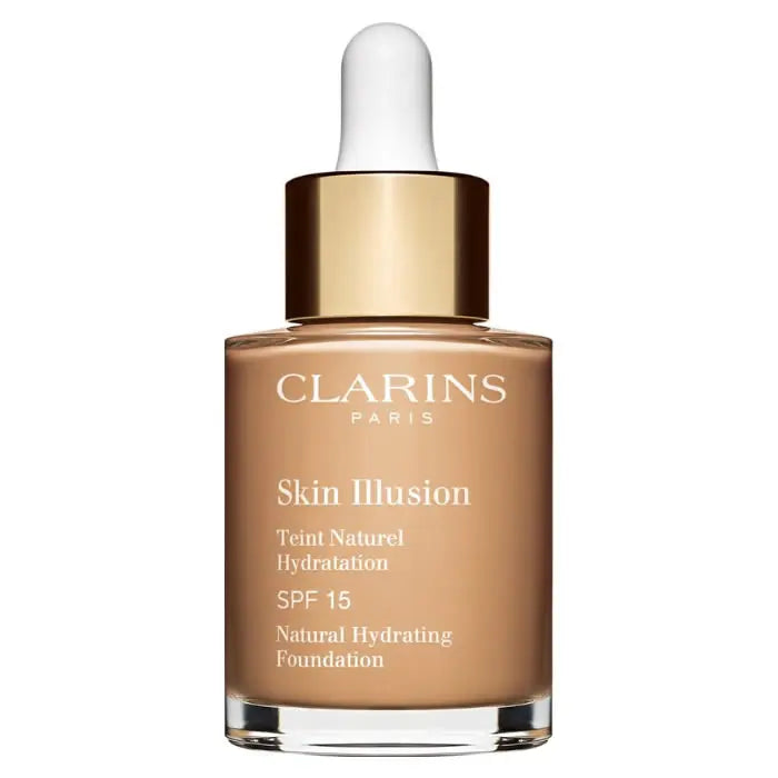 Clarins Skin Illusion Natural Hydrating Foundation Spf15 110 Honey 30ml Jag Couture London - New York