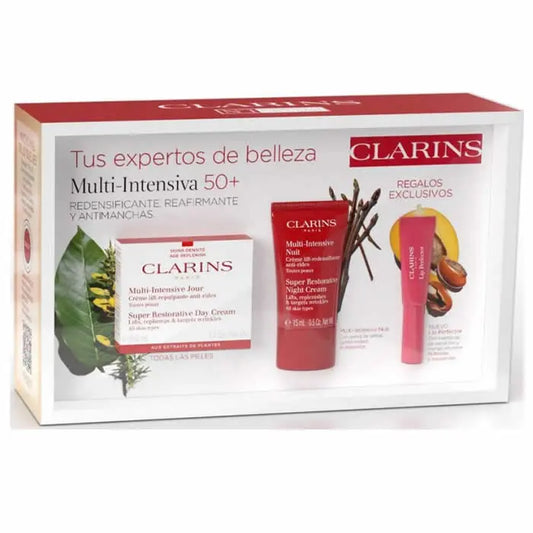 Clarins Super Restorative Day Cream All Skin Types 50ml Set 3 Pieces Jag Couture London - New York