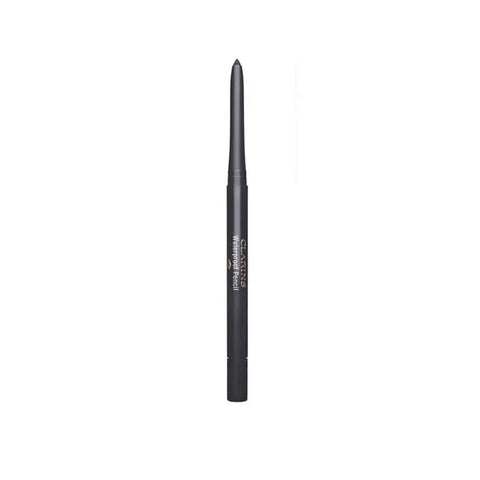 Clarins Waterproof Pencil in Black Tulip, a black eyeliner pencil by Jag Couture London New York with a sleek design.