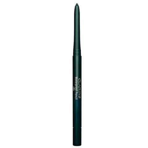 Clarins Waterproof Pencil in Forest, a dark green eyeliner from Jag Couture London New York, displayed on a white background.