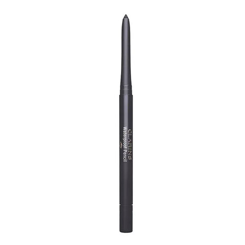 Clarins Waterproof Pencil 06 Smoked Wood eyeliner with a sleek black and brown tip, perfect for defined eye looks.
