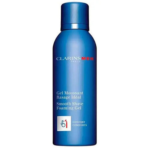 ClarinsMen Smooth Shave Foaming Gel in 150ml tube, formulated for a close, comfortable shave, by Jag Couture London New York.