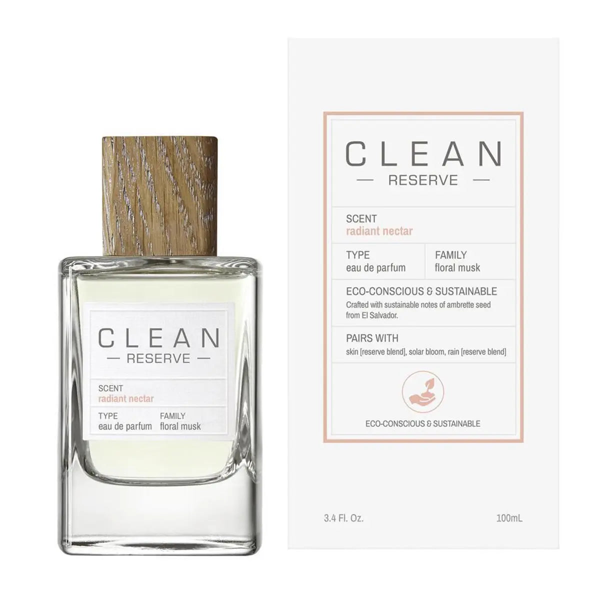 Clean Reserve Radiant Nectar Eau De Parfum 50ml Spray Jag Couture London - New York