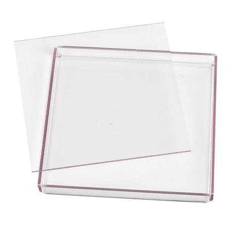 Clear Perspex tray with a 16.5 x 16.5cm divider, 17 x 17cm size, by Jag Couture London New York.