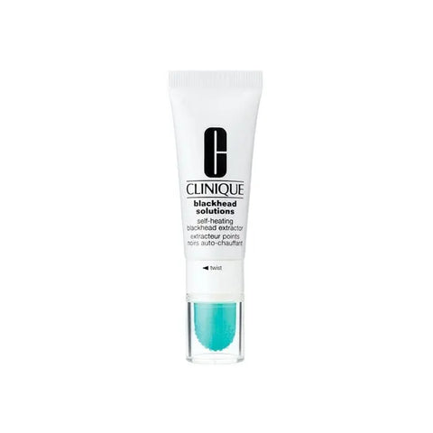 Clinique Blackhead Solutions Self-Heating Blackhead Extractor in 20ml tube, designed for removing blackheads and clearing pores.