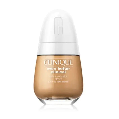 Clinique Even Better Serum Foundation SPF20 CN74 Beige in 30ml bottle, featuring smooth liquid texture and a beige shade.
