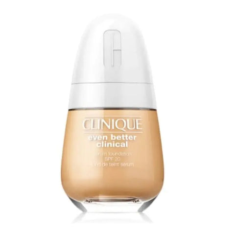 Clinique Even Better Serum Foundation SPF20 WN46 Golden Neutral in 30ml bottle, with smooth liquid texture and golden beige shade.