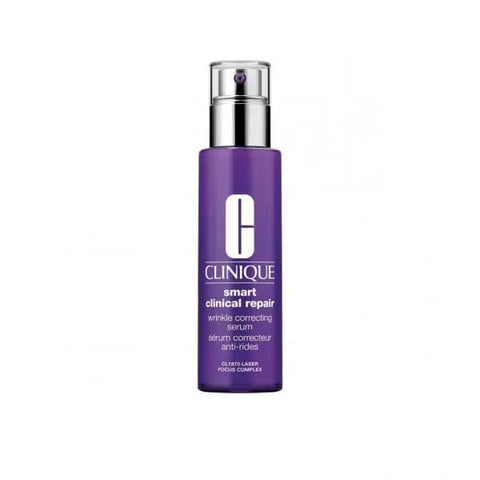 Clinique Smart Clinical Repair SR 50ml serum in a sleek bottle, displayed on a clean background with branding details.