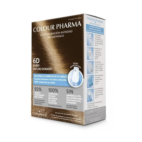 Jag Couture London New York Colour Pharma Colour Clinuance D6 Dark Blonde hair dye in a tube, ready for application.