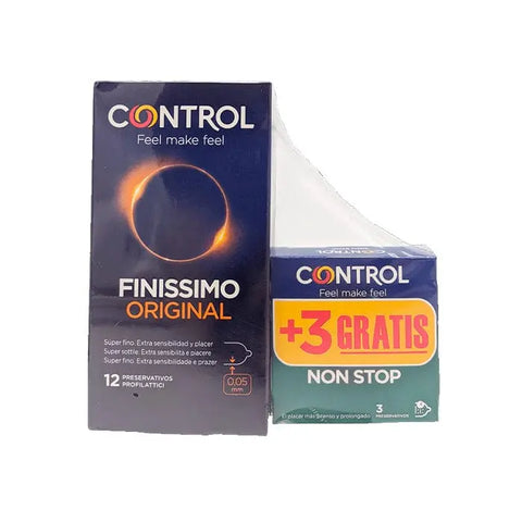 Control Finissimo Original 12+3 units by Jag Couture London-New York, featuring sleek, modern packaging and design.