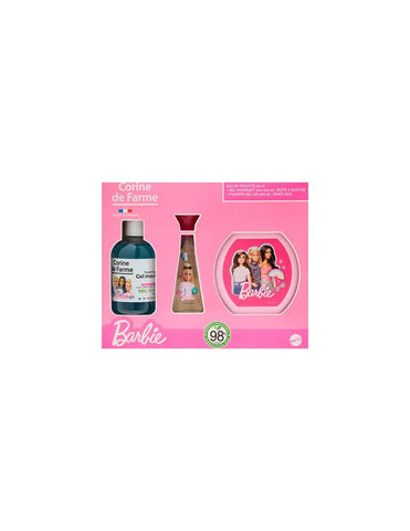 Corine De Farme Barbie Eau de Toilette 30ml set featuring floral fragrance and elegant packaging from Jag Couture London New York