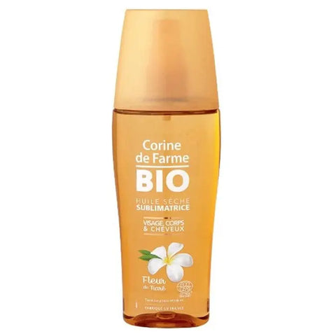 Corine De Farme Bio Sublimator dry oil in 150ml bottle, featuring natural ingredients and a sleek packaging design.