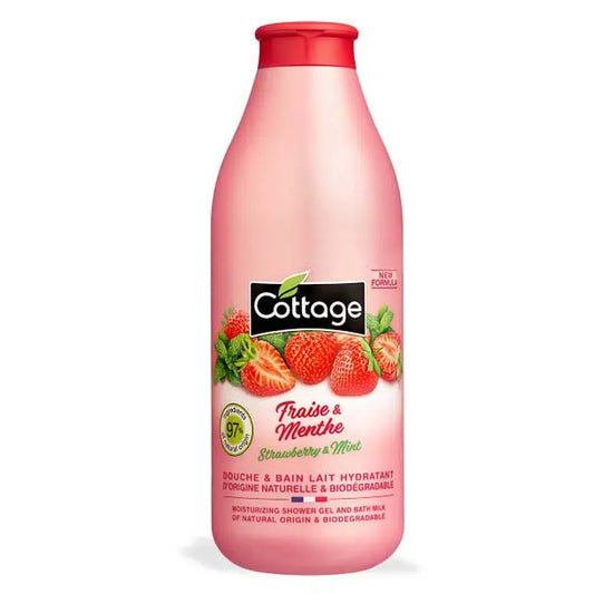 Cottage Moisturizing Shower Milk Strawberry &amp; Mint 750ml Jag Couture London - New York