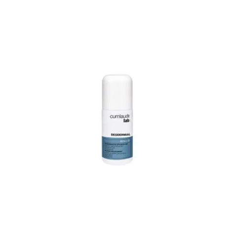 Cumlaude Deodermial deodorant roll-on 48h, 50ml by Jag Couture London - New York, showing the sleek white bottle.