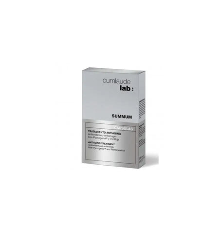 Cumlaude Summum 30 capsules by Jag Couture London New York, showing the product packaging with capsules inside.