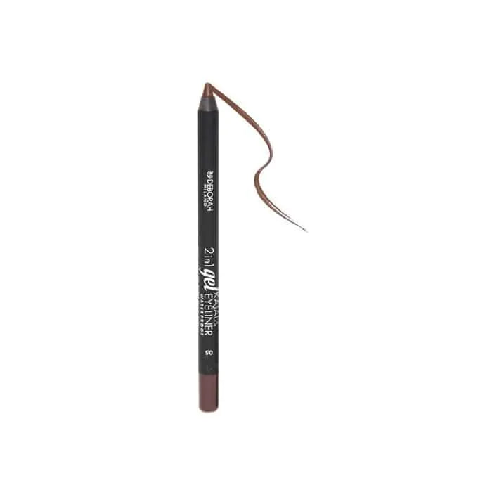 Jag Couture London - New York Deborah Milano 2 In 1 Gel Kajal And Eyeliner Waterproof 05 Brown