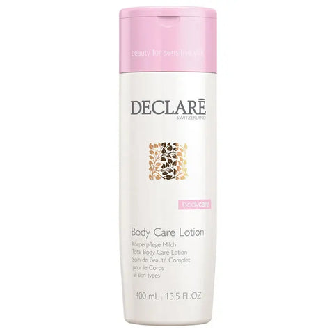 Declaré Body Care Lotion 400ml by Jag Couture London-New York, shown in a sleek pump bottle with a white label.