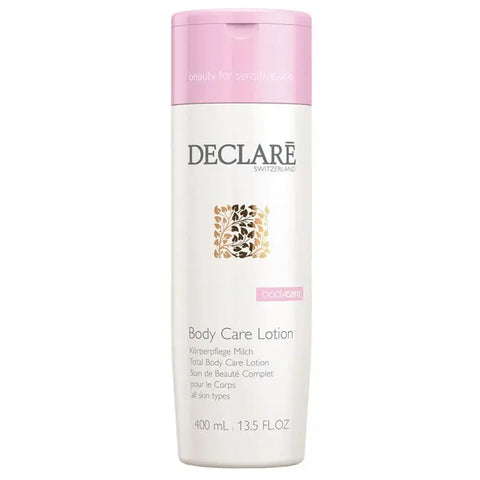 Declaré Body Care Lotion 400ml bottle with sleek packaging, moisturizing skin, by Jag Couture London New York.