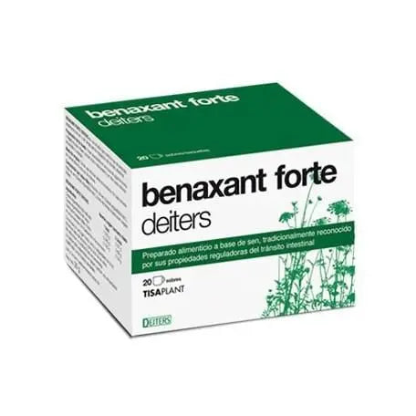 Deiters Benaxant Forte infusion 20 sachets by Jag Couture London New York, showing the product packaging with sachets stacked.