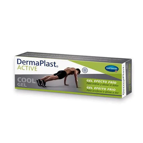 Jag Couture London New York Dermaplast Active Cool Gel 100ml, soothing gel in a clear tube with blue cap