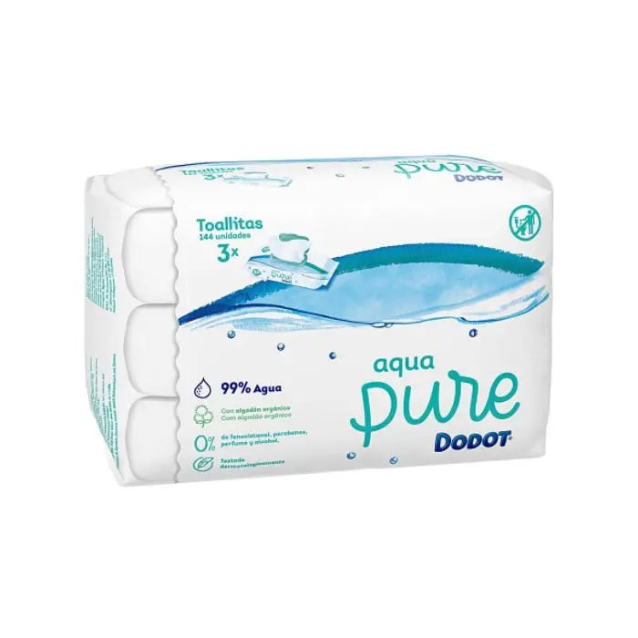 Dodot Aqua Pure Wipes 3x48 Units Jag Couture London - New York