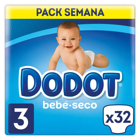 Dodot Baby-Dry Diapers Size 3, 32 Diapers Jag Couture London - New York