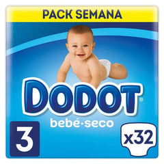 Jag Couture London - New York Dodot Baby-Dry Diapers Size 3, 32 Diapers
