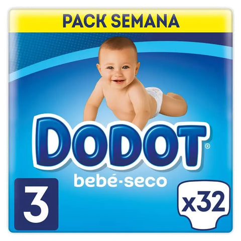 Jag Couture London - New York Dodot Baby-Dry Diapers Size 3, 32 Diapers
