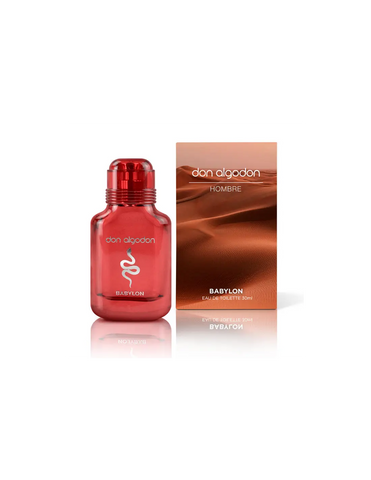 Don Algodón D Algodon Man Babylon perfume bottle by Jag Couture London New York, 30ml, with sleek packaging and label details.