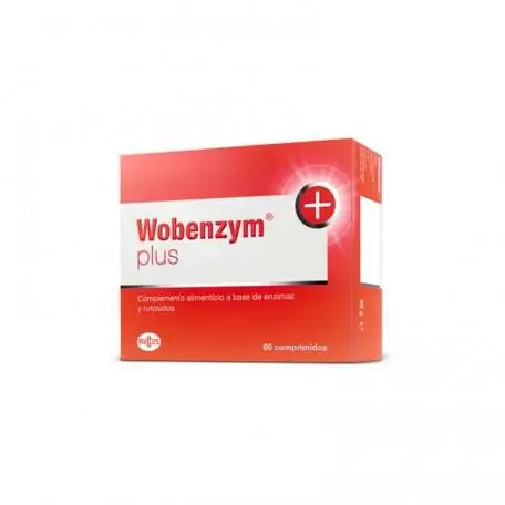 Douglas Wobenzym Plus 60 tablets bottle from Jag Couture London, showing the supplement packaging and label.