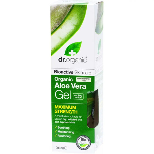 Dr Organic Aloe Vera Gel Maximum Strength 200ml Jag Couture London - New York