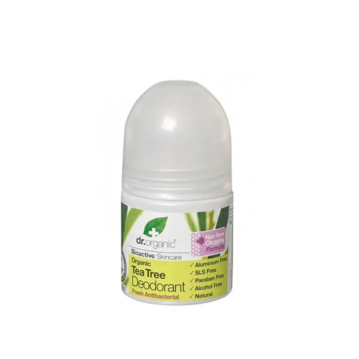 Dr Organic Tea Tree Deodorant Roll On 50ml Jag Couture London - New York