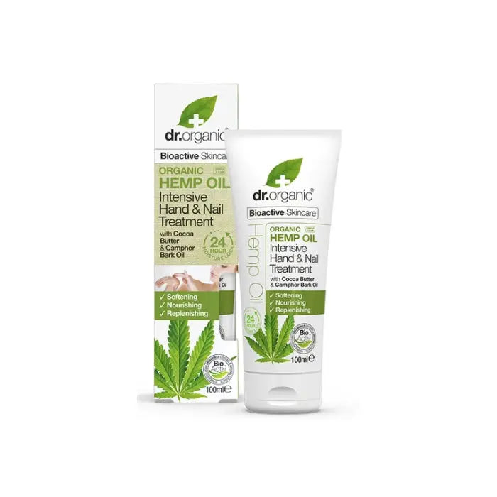 Dr. Organic Hemp Oil Intensive Hand &amp; Nail Treatment 100ml - Jag Couture London - New York