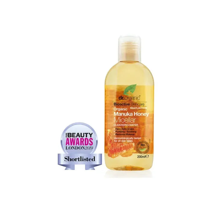 Dr. Organic Manuka Honey Micellar Cleansing Water 200ml Jag Couture London - New York