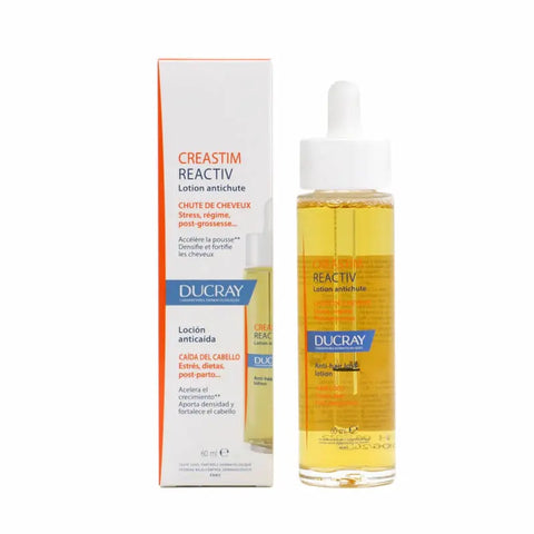 Ducray Creastim Lotion 60ml bottle displayed, with packaging and branding from Jag Couture London and New York.