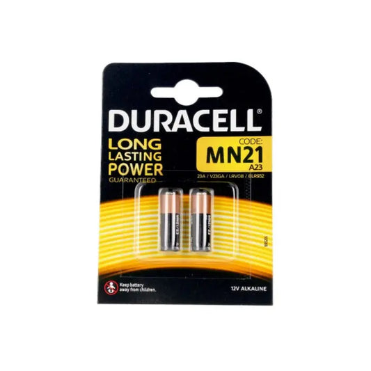 Duracell Long Lasting Power Alkaline Batteries MN21B2 12v 2 Units Jag Couture London - New York