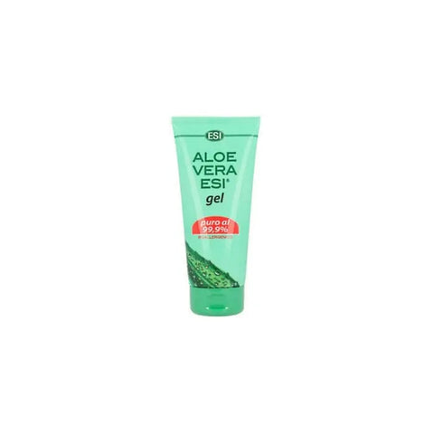 ESI Aloe Vera Pure Gel 200ml in a clear tube, featuring fresh aloe vera plant imagery and branding from Jag Couture London New York