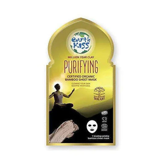 Earth Kiss Purifying Certified Organic Bamboo Sheet Mask 24ml Jag Couture London - New York