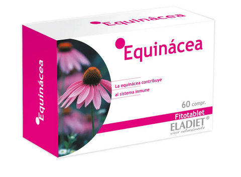 Eladiet Equinacea Fitotablet 60 tablets, herbal supplement bottle with label, from Jag Couture London-New York.