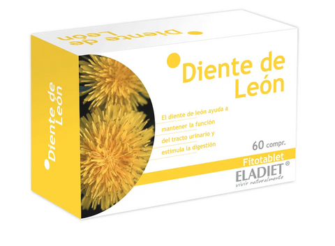 Eladiet Fitotablet Diente Leon 330 mg, 60 chewable tablets, natural supplement for dental health by Jag Couture London New York