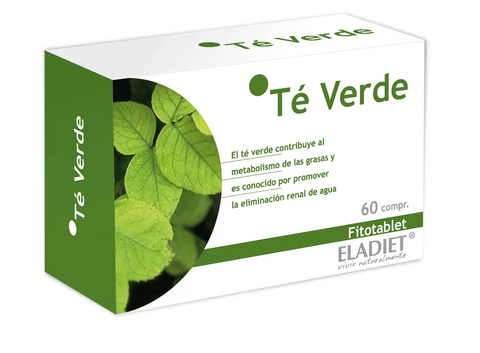 Eladiet Te Verde Fitotablet 60 vegetarian capsules, green tea supplement by Jag Couture London - New York, in a bottle.