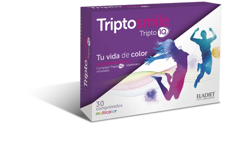 Eladiet Triptosmile 30 capsules supplement by Jag Couture London New York, showing the bottle with capsules in the image.