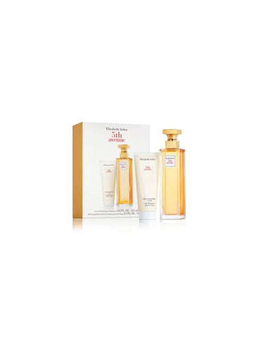 Elizabeth Arden 5ª Avenida perfume and Arden Ep 125V body spray in a decorative coffer box, from Jag Couture London New York.