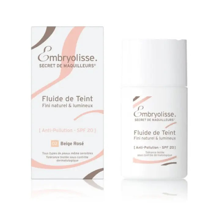 Embryolisse Fluid De Teint Spf20 02 Beige Rosé Jag Couture London - New York