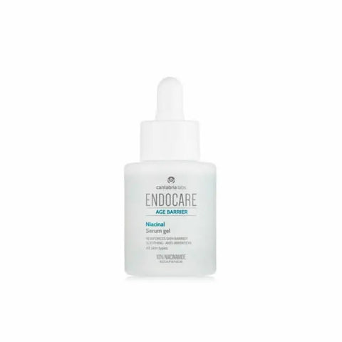 Endocare Age Barrier Niacinamide Serum Gel in 30ml tube by Jag Couture London New York, with a sleek white packaging and applicator